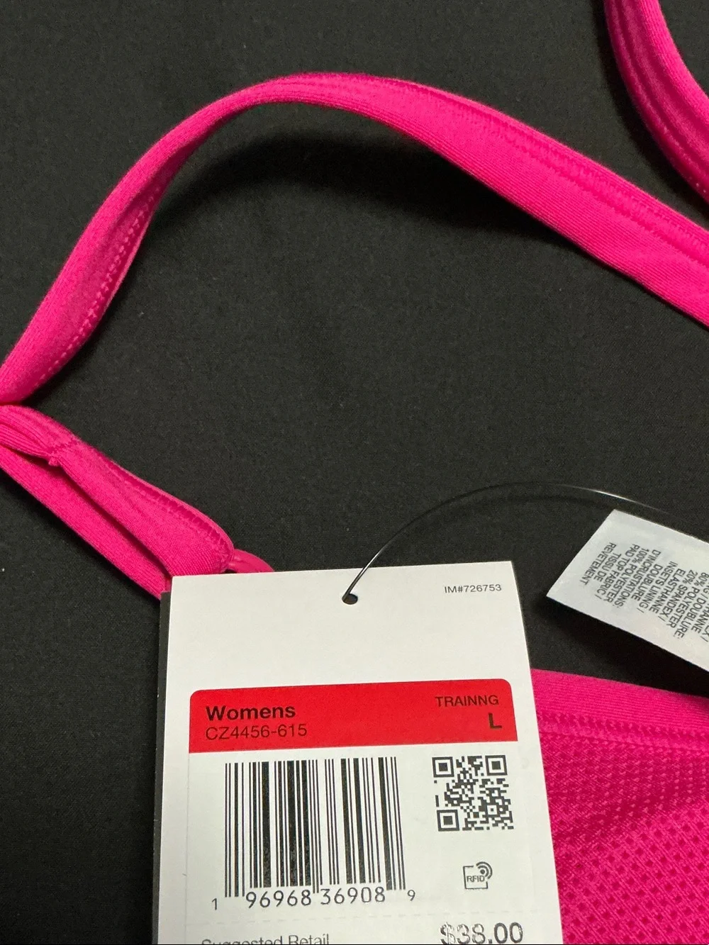 Nike Women's Fuchsia Racerback Sports Bra